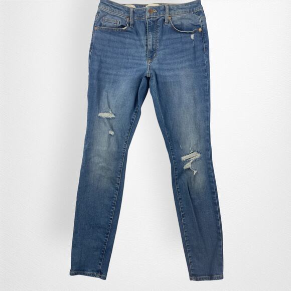 Universal Thread Denim - Universal Thread Women's High Rise Skinny 8/29R Distressed‎